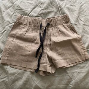 Babaton linen blend shorts